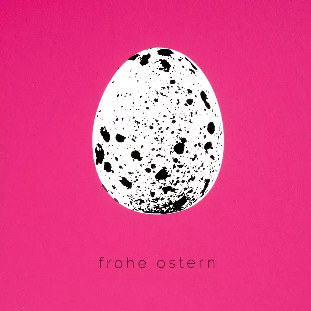 Grußkarte Wachtelei Pure Pink