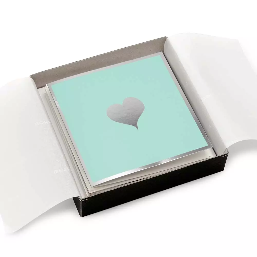 Greeting card set My Heart with 8 folding cards