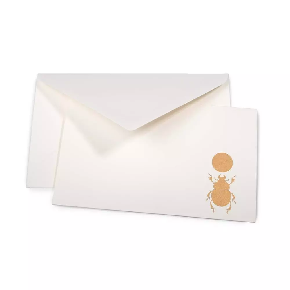 Greeting card dung beetle mini
