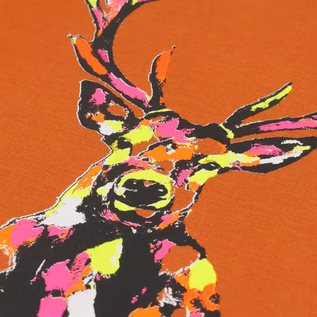 Notizbuch Hirsch A4, blanko, Orange