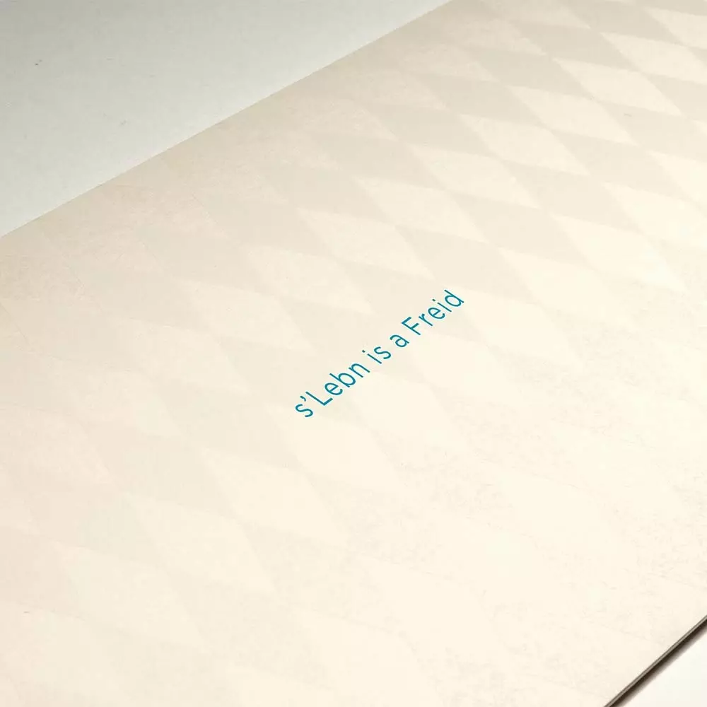 Greeting card s'Lebn is a Freid