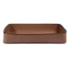 Desk Organiser Tray Stitch, A4, leather, sand - 3