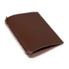Leder Ringbuch A5 4 Ringe Dunkelbraun - 2