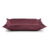 Taschenleerer rechteckig, Leder Suede, 21x15 cm, Bordeaux - 3