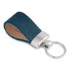 Schlüsselanhänger, Rochenleder, Blau - 2