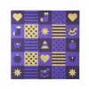 Weihnachtskarte Christmas Squares Violett