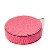 Maßband, Leder, Länge 150 cm,  Pink - 3