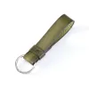 Leder Schlüsselanhänger Nappa Olivgrün - 2