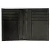 Brieftasche, 8 cc, Leder Saffian, Schwarz - 3
