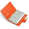 Leder Terminplaner Nappa Orange - 3