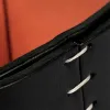 Leder Stiftebecher Quadratisch Schwarz/Orange - 2