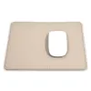 Mousepad, Leder, 24,5x21,0 cm, Taupe - 3