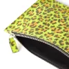 Leder Pouch mit Reißverschluss Neon Leo - 2