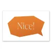 Grußkarte Nice! Klappkarte