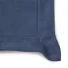 Taschenleerer rechteckig, Leder Suede, 21x15 cm, Royalblau - 4