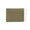 Card Wallet, 6 cc, Koll. 1977, leather, flat, olive green