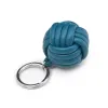 Schlüsselanhänger Knoten, Nappaleder, Petrol - 2