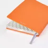 Notizbuch A5, Leder Orange, blanko - 2