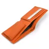 Portemonnaie mit Münzfach Adri, Leder, Orange - 4