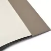 Buchhülle für DIN A4 Bücher, Glattleder, Taupe - 2