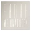Weihnachtskarte Typo Frohe Weihnachten Pure Sand