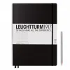LEUCHTTURM1917 Notizbuch A4+Slim Hardcover liniert schwarz
