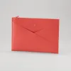 Leder Pouch Wallaby Hummerrot