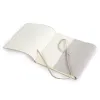 Gästebuch mit Band, 96 Blatt,  Leder, 21,0x21,0 cm, Cream - 2