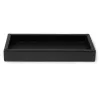 Leather tray, nappa leather, 24 x 12 cm, black - 2