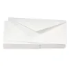 25 Umschläge DIN lang, Opal Ecru, graues Seidenfutter - 2
