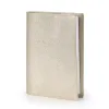 Leder Buchhülle A5 Platin
