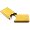 Visitenkartenbox, Leder, 6,5x10,0 cm, Gelb - 3