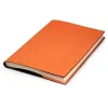 Buchhülle für DIN A4 Bücher, Leder, Orange - 2