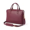 Leder Aktentasche Adri Aubergine - 3