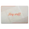 Grußkarte Stay well! Pure sand