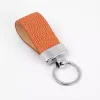 Schlüsselanhänger, Rochenleder, Orange - 2