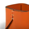 Quadratischer Stiftebecher Stitch, Leder, Orange - 4