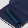 Leder Stifteetui Dunkelblau - 2