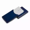 Visitenkartenbox, Leder, 6,5x10,0 cm, Dunkelblau - 5