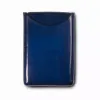Visitenkartenbox, Leder, 6,5x10,0 cm, Dunkelblau