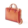 Leder Aktentasche Porto Cervo Orange - 4
