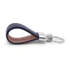 Key Ring, stingray leather, navy blue - 4