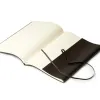 Leder Notizbuch A4 mit Band Choco - 3