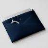 Leder Pouch Wallaby Dunkelblau - 3