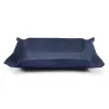 Taschenleerer rechteckig, Leder Suede, 21x15 cm, Royalblau - 2