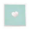 Grußkarte Herz Mint