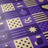 Geschenkpapier Christmas Squares Violett, 50 x 70 cm, 3 Bg. - 3