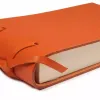Kleiner Skizzenblock Blocco, Leder, Orange - 4