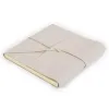 Gästebuch mit Band, 96 Blatt,  Leder, 21,0x21,0 cm, Cream - 3