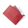 Pouch mit Zip, Kollektion 1977, Leder, Rot - 2